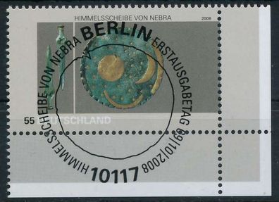 BRD BUND 2008 Nr 2695 ESST zentrisch gestempelt ECKE-URE XA20122