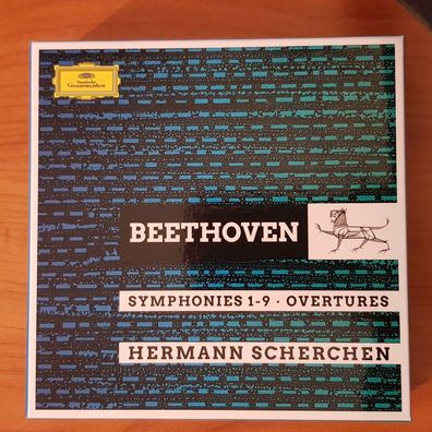 Hermann Scherchen beethoven symphonies 1-9 BOX SLIP EX/EX (8CD, Klassik, DG)