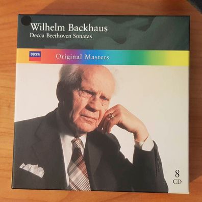 Wilhelm Backhaus the 32 beethoven sonatas SLIP EX/EX (8CD, Klassik, Decca)