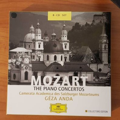 GEZA ANDA mozart the piano concertos BOX SLIP EX/EX (8CD, Klassik, DG)