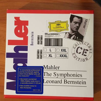 Leonard Bernstein mahler - the symphonies SLIP EX/EX (11CD, Klassik, DG)