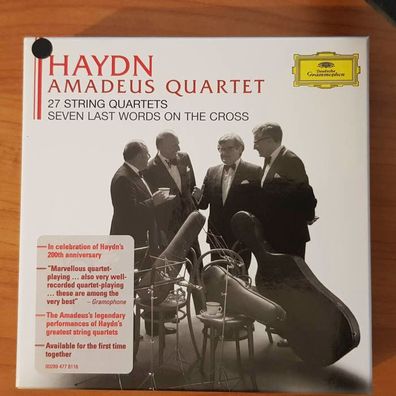 Amadeus Quartet haydn 27 string quartets BOX SLIP EX/EX (10CD, Klassik, DG)