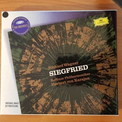 Herbert VON Karajan wagner - siegfried BOX SLIP EX/EX (4CD, Klassik, DG)