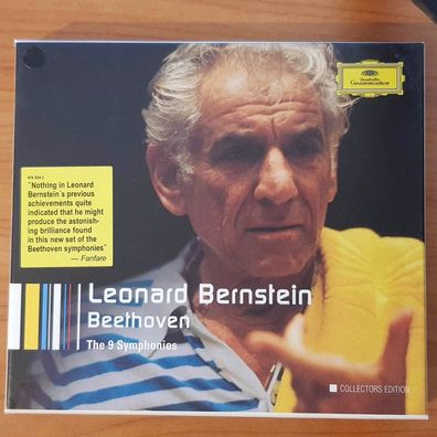 Leonard Bernstein beethoven the 9 symphonies BOX SLIP EX/EX (5CD, Klassik, DG)