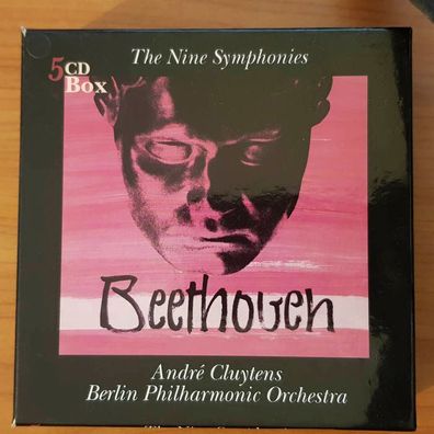 ANDRE Cluytens beethoven the nine symphonies BOX SLIP EX/EX (5CD, Klassik)