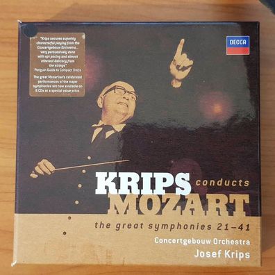 JOSEF KRIPS krips conducts mozart SLIP EX/EX (6CD, Klassik, Decca)
