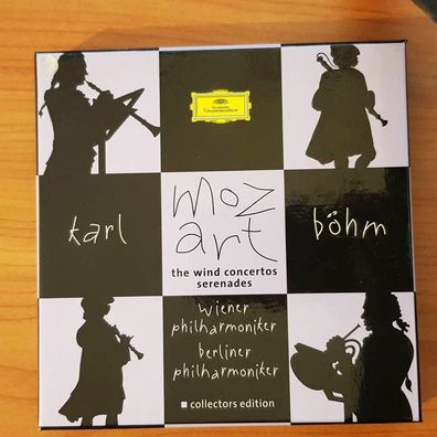 KARL BÖHM mozart the wind concertos serenades BOX SLIP EX/EX (7CD, Klassik, DG)