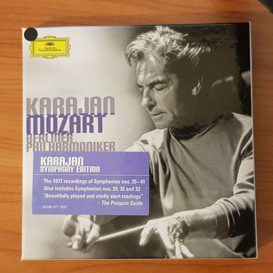 Herbert VON Karajan mozart late symphonies BOX SLIP EX/EX (3CD, Klassik, DG)