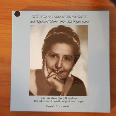 LILI KRAUS mozart solo piano workds SLIP EX/EX (5CD, Klassik, Music & Arts)