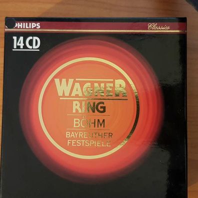 KARL BÖHM wagner der ring des nibelungen BOX SLIP EX/EX (14CD, Klassik)