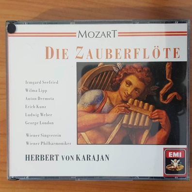 Herbert VON Karajan mozart die zauberflöte EX/EX (2CD, Klassik, EMI)