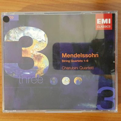 Cherubini Quartett mendelssohn string quartets 1-8 EX/EX (3CD, Klassik)
