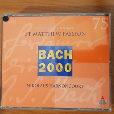 Nikolaus Harnoncourt js bach st matthew passion EX/EX (3CD, Klassik, Teldec)