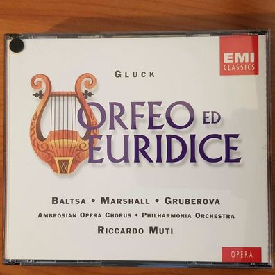 Riccardo MUTI gluck orfeo ed euridice VG+/VG+ (2CD, Klassik, EMI Classics)