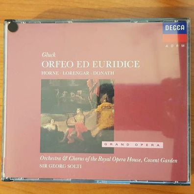 SIR GEORG SOLTI gluck orfeo ed euridice EDC Germany EX/EX (2CD, Klassik, Decca)