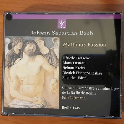 FRITZ Lehmann js bach matthaus passion VG+/EX (3CD, Klassik, LYS)