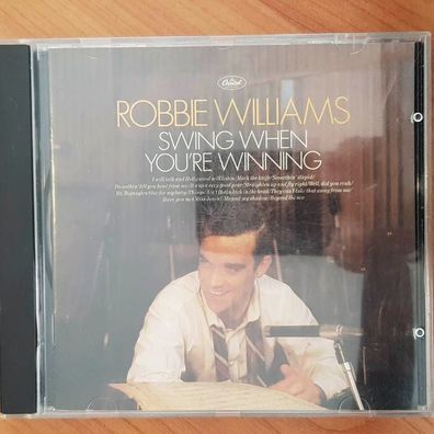 ROBBIE Williams swing when you're winning EMI UDEN EUROPE EX/VG+ (CD Album, Pop)