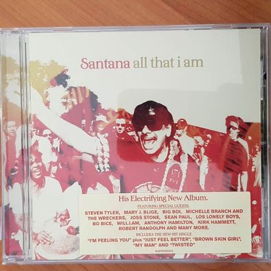 Santana all that i am Sonopress EUROPE VG+/EX (CD Album, Pop, Arista)