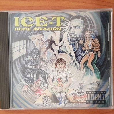 ICE-T home invasion Holland EX/VG+ (CD Album, Hip Hop, Rhyme Syndicate)