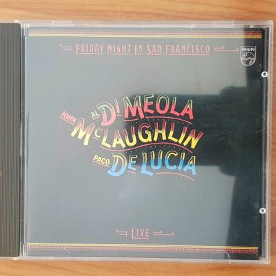 DI MEOLA Mclaughlin DE LUCIA friday night in san francisco FULL SILVER EX/VG