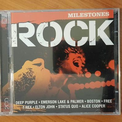 Various time life rock - rock milestones VG/EX (2CD, Pop, Time Life)