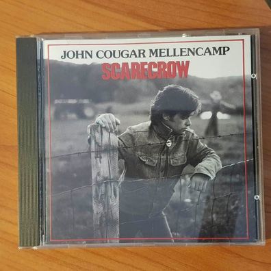 JOHN COUGAR Mellencamp scarecrow FULL SILVER WGER EX/EX (CD Album, Pop, Mercury)