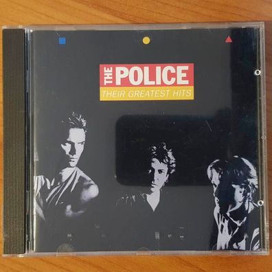 THE POLICE their greatest hits FULL SILVER PRS FRANCE EX/EX (CD Album, Pop, A&M)