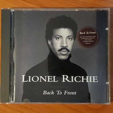 LIONEL RICHIE back to front FULL SILVER Germany VG+/EX (CD Album, Pop, Motown)