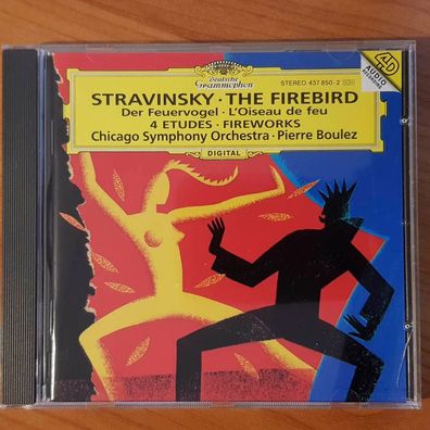 PIERRE BOULEZ stravinsky the firebird FULL SILVER PMDC Germany NM/EX (CD Album)