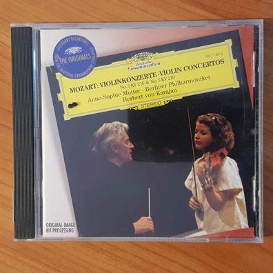 Herbert VON Karajan mozart violinkonzerte EDC Germany EX/EX (CD Album, Klassik)