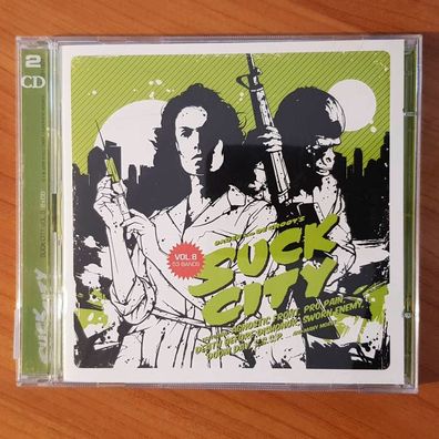 Various suck city volume 8 EX/EX (2CD, Hard, Swell Creek Records / Superheroes)