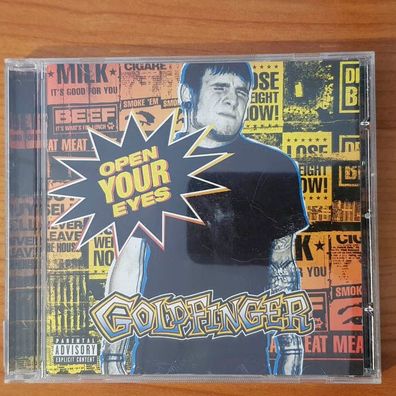 Goldfinger open your eyes Technicolor EU EX/EX (CD Album, Hard, Mojo)
