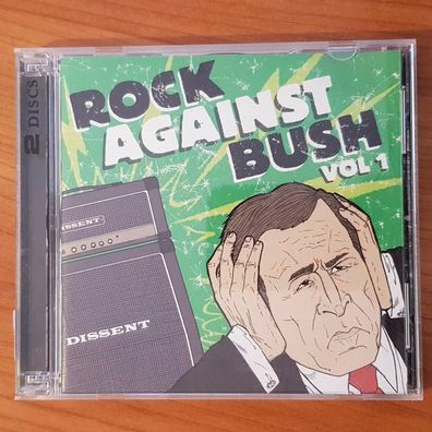 Various rock against bush vol 1 VG+/EX (2CD, Hard, Fat Wreck Chords)