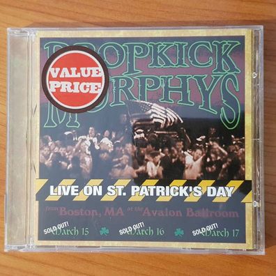 Dropkick Murphys live on st. patrick's day VG+/EX (CD Album, Hard, Hellcat)