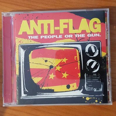 ANTI-FLAG the people or the gun VG+/EX (CD Album, Hard, Side One Dummy)