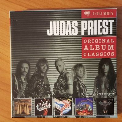 JUDAS PRIEST original album classics OC SLIP NM (5CD, Hard, Columbia)