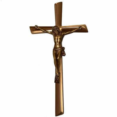 Jesus Kreuz Ornament Grabschmuck Kreuz Messingkreuz gross 40cm x20cm