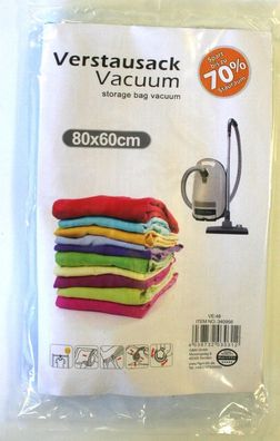 5er Set Vacuum Kleidersack 80x60 | Vakuumbeutel | Vakuum Kleiderbeutel