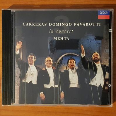Carreras Domingo Pavarotti in concert with metha Germany VG+/EX (CD Album)
