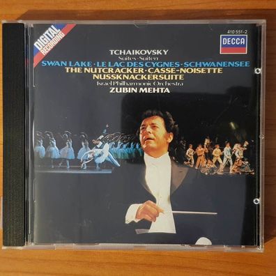ZUBIN METHA tchaikovsky swan lake FULL SILVER WGER VG+/VG+ (CD Album, Klassik)