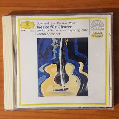 GÖRAN Söllscher dowland et al werke für gitarre PMDC FRANCE NM/EX (CD Album)