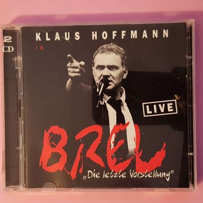 KLAUS Hoffmann brel live die letzte vorstellung VG+/EX (2CD, Chansons)