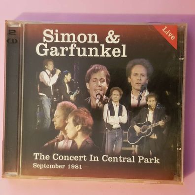SIMON & Garfunkel the concert in central park 1981 EU VG+/VG (2CD, Pop)