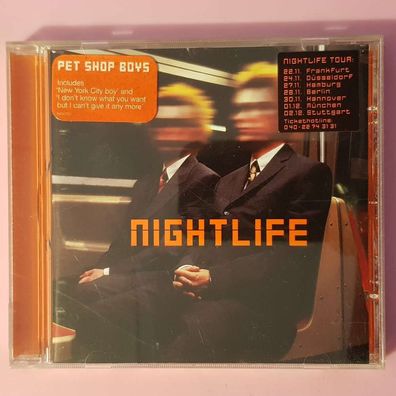 PET SHOP BOYS nightlife EMI UDEN EU EX/EX (CD Album, Pop, Parlophone)
