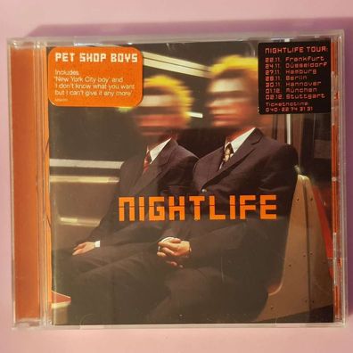 PET SHOP BOYS nightlife EMI UDEN EU VG+/EX (CD Album, Pop, Parlophone)