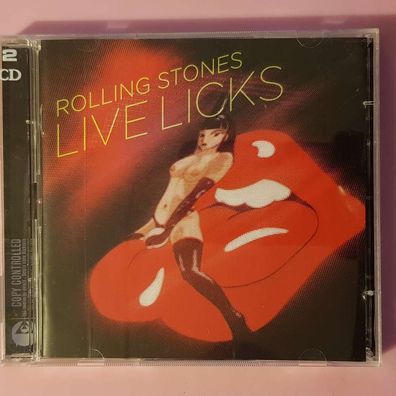 Rolling STONES live licks Mediamotion EU EX/EX (2CD, Pop, Virgin)