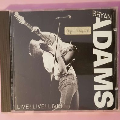BRYAN ADAMS live! live! live! JAPAN VG+/VG+ (CD Album, Pop, A&M)