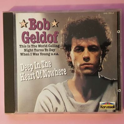 BOB Geldorf deep in the heart of nowhere FULL SILVER VG+/VG+ (CD Album, Pop)