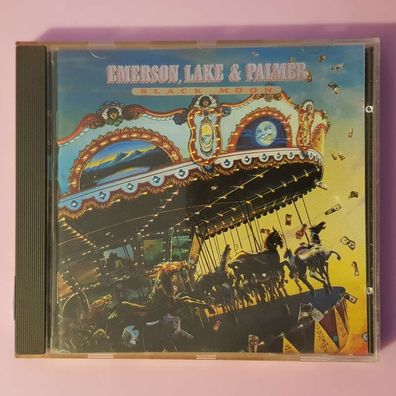 Emerson LAKE & PALMER black moon FULL SILVER Germany VG+/VG+ (CD Album, Pop)