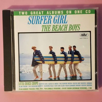 THE BEACH BOYS surfer girl & shut down vol 2 EMI Swindon UK EX/VG+ (CD Album)